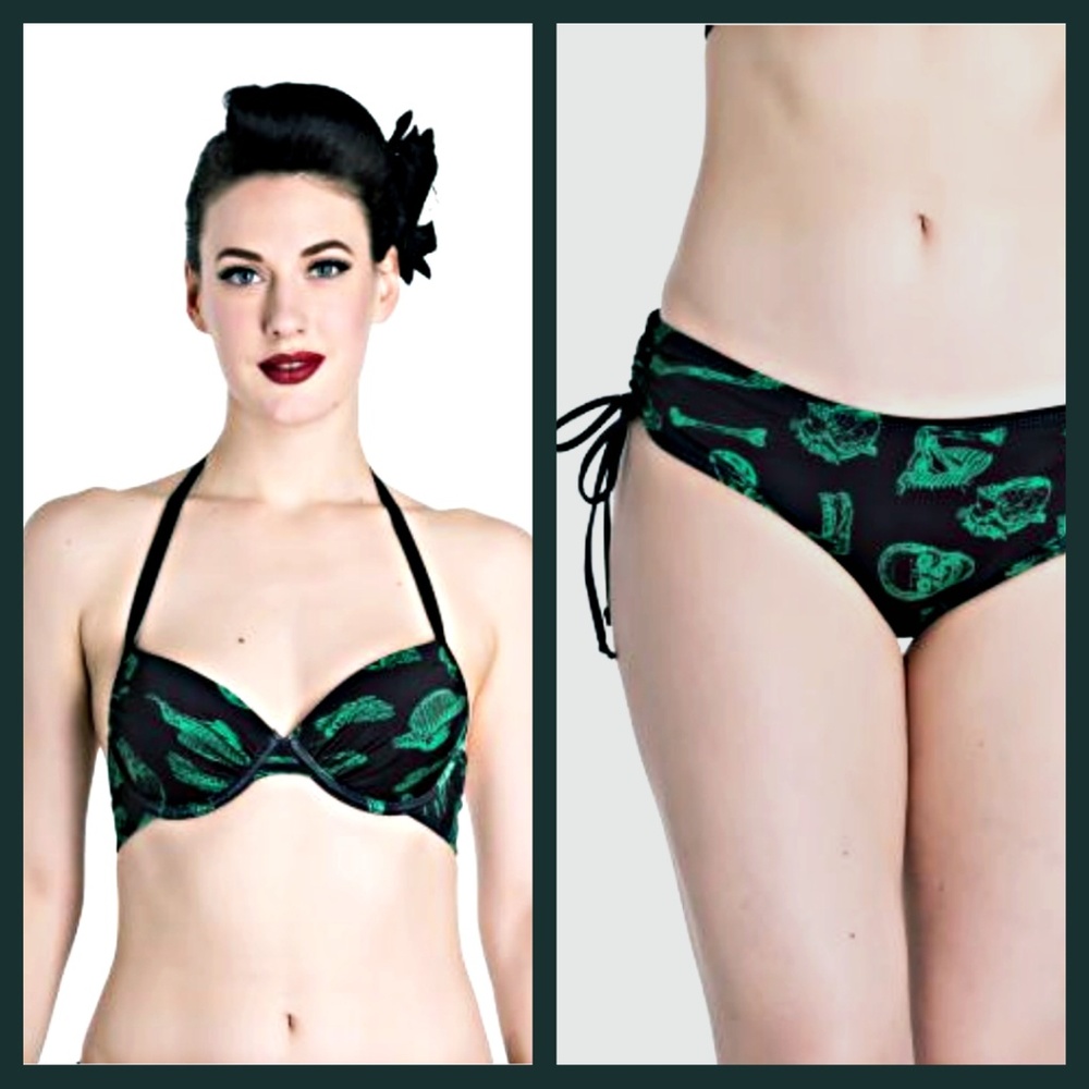 🚫SOLD🚫NWT Deadstock X-ray Bones Anatomical Bikini SET